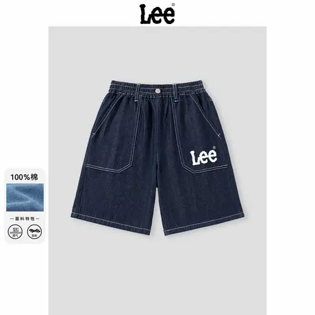 Lee童装男童短裤夏季青少年时尚帅气牛仔五分裤儿童裤子纯棉夏裤图片