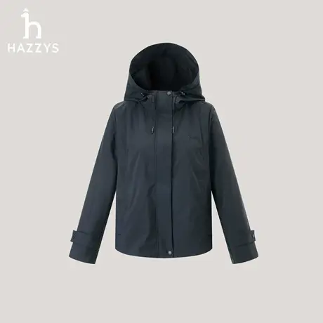 【商场同款】Hazzys哈吉斯夹克女2025秋季新款休闲潮流连帽外套潮商品大图