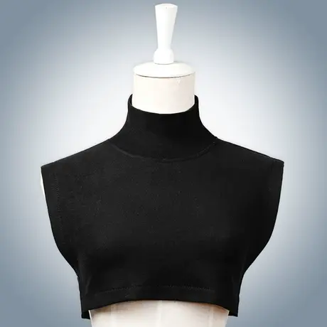 春秋韩版大码胖mm立领背心春秋背心领宽松显瘦无袖上衣女气质假领图片