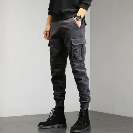 裤子男款潮流高级感百搭裤子夏季男裤宽松工装裤时尚休闲裤商品大图