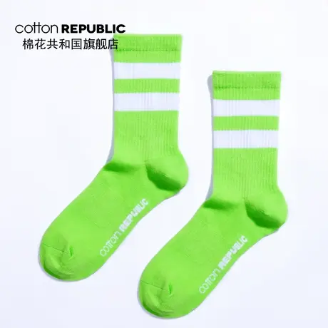 Cotton Republic/棉花共和国男士中筒袜情侣款运动休闲棉短袜商品大图