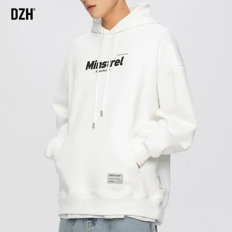 男士重磅连帽卫衣男潮牌圆领长袖上衣百搭2024年新款体恤衫外套潮商品大图