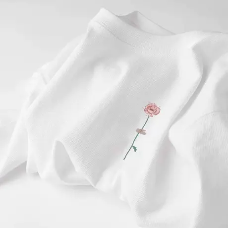 白色短袖t恤女夏季薄款纯棉上衣2023新款宽松学生正肩半袖体恤夏商品大图