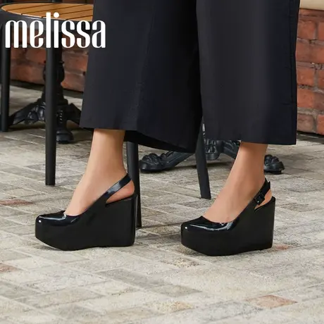 Melissa梅丽莎早秋新品女士经典鱼嘴坡跟鞋时尚休闲厚底鞋33925商品大图