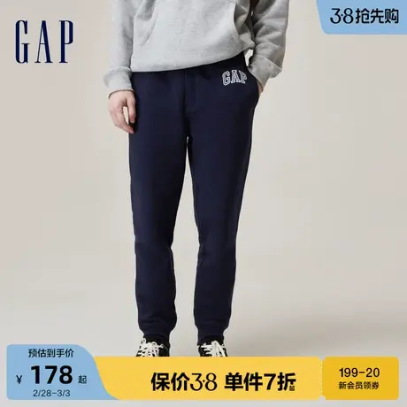 【断码优惠】Gap男女春秋抓绒时尚休闲卫裤情侣装运动裤816854图片