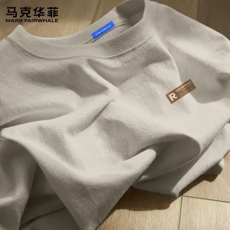 马克华菲长袖t恤男秋季2025新款纯棉美式重磅体恤衫男款打底衫潮X商品大图