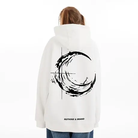 大码月亮美式卫衣男春季2023新款国潮潮牌宽松加肥加大上衣男款商品大图