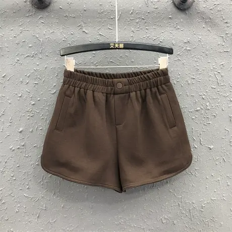 2023秋季新款休闲百搭个性宽松显瘦运动短裤女A字阔腿裤外穿靴裤图片