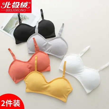 性感内衣女无钢圈聚拢小背心式抹胸裹胸美背学生少女吊带文胸商品大图