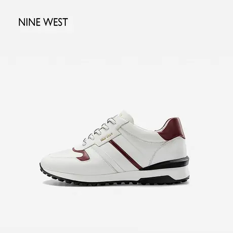 Nine West/玖熙休闲运动鞋男简约百搭真皮休闲鞋男鞋商品大图