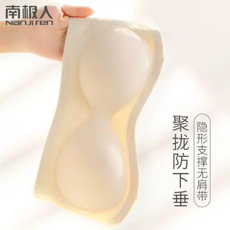 无肩带抹胸内衣女防走光裹胸美背文胸罩聚拢防滑夏季无痕打底内搭商品大图