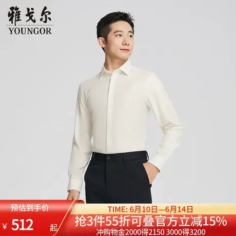 【商场同款】雅戈尔男士长袖衬衫春秋新款官方商务休闲长袖衬衫男商品大图