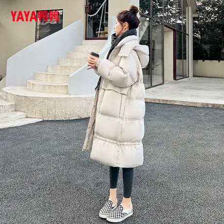 烈儿宝贝直播鸭鸭羽绒服女中长款2023年新品时尚韩版收腰显瘦外套图片