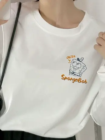 仿棉长袖t恤女2023新款秋冬季加绒内搭打底衫洋气减龄宽松版上衣商品大图