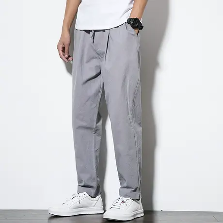 中国风男士休闲裤时尚休闲大码长裤2023春夏装新款民族复古男裤潮商品大图