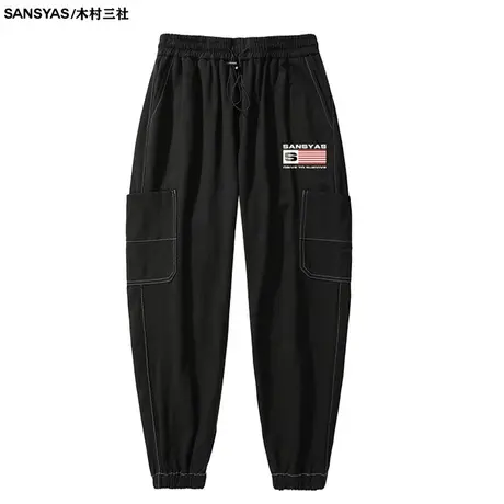 【特价清仓】×木村三社SANSYAS 美式运动长裤秋冬季2024新款卫裤商品大图
