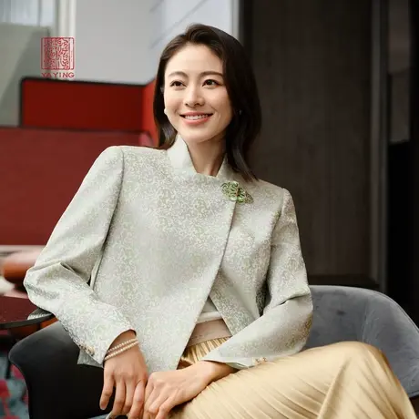 【雅莹宋锦臻藏系列】 国风重磅桑蚕丝新中式外套 限量预售1108A商品大图