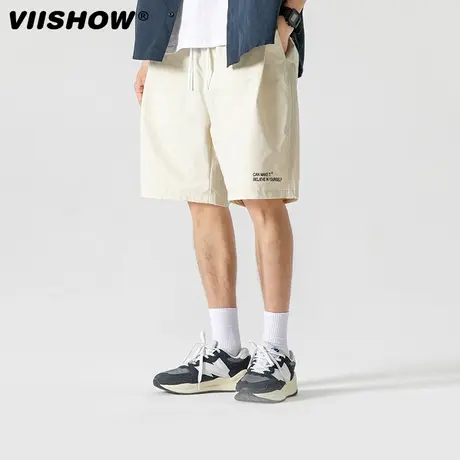 VIISHOW日系多袋工装短裤男夏季薄款宽松休闲裤潮牌痞帅五分裤子商品大图
