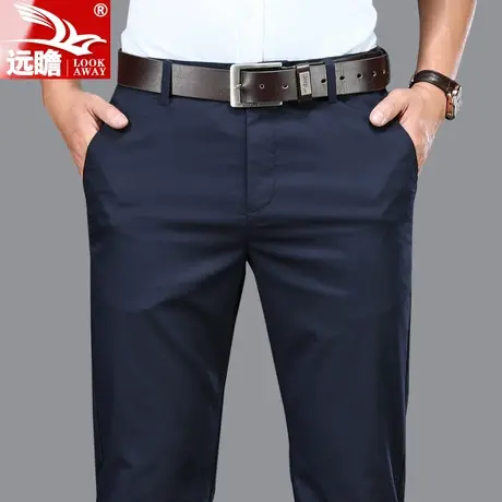 男士休闲裤男2023新款宽松直筒西裤夏季中年爸爸春秋裤子商务男裤商品大图