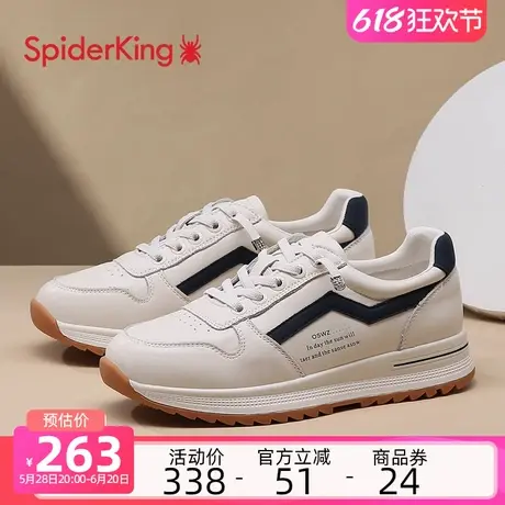 蜘蛛王女鞋软底2025春季新款轻便休闲运动鞋透气厚底舒适跑步鞋女商品大图