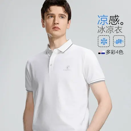 【精梳棉】罗蒙polo衫男士2025新款薄款夏季休闲翻领凉感短袖t恤图片