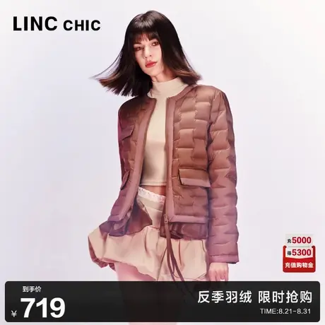 LINCCHIC金羽杰短款羽绒服女款秋季新款芭蕾感轻薄羽绒服女1315商品大图