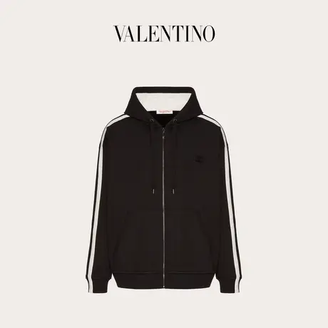 【季末优惠】华伦天奴VALENTINO男士 VLOGO SIGNATURE 连帽卫衣商品大图