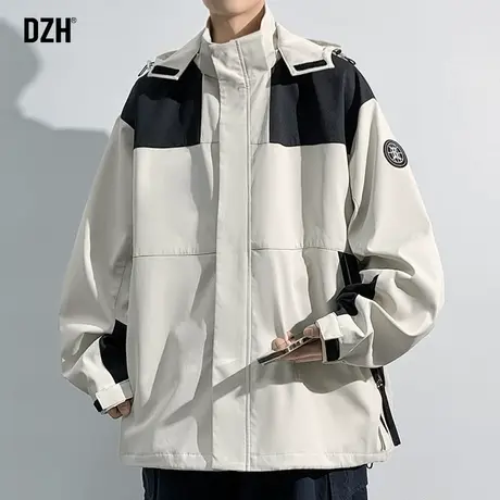 男士美式冲锋衣外套男户外夹克登山服机能工装高级感衣服2023新款商品大图