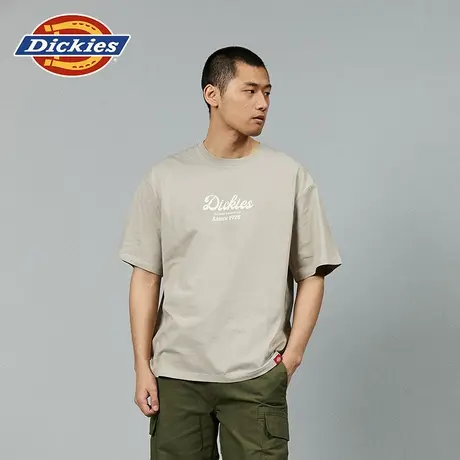 Dickies24春夏新款 宽松版型前胸logo印花休闲圆领短袖T恤内搭图片