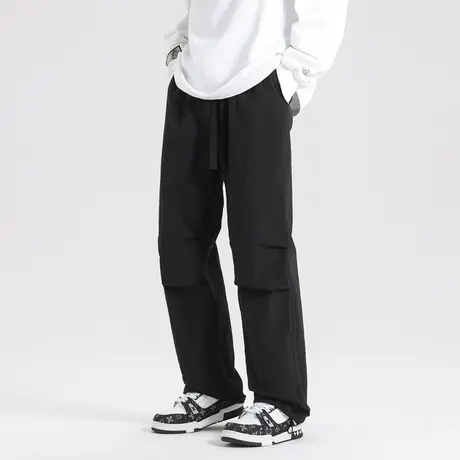 新款冲锋裤男士春秋季2024新款防风宽松直筒工装裤子运动休闲长裤商品大图