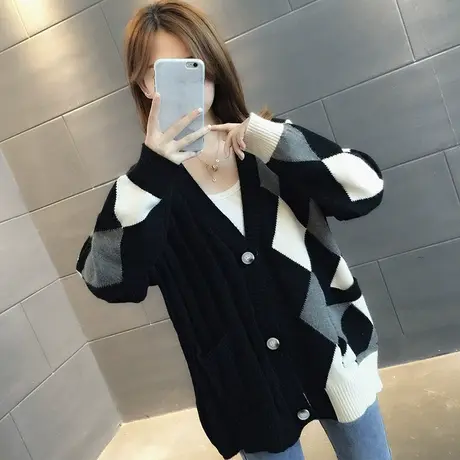 毛衣2023年新款女装秋冬季秋款秋装女士针织开衫宽松百搭外穿爆款图片