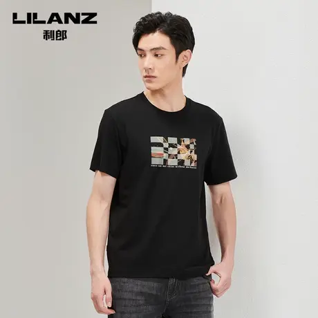 【商场同款】利郎 宽松短袖T恤男士休闲2023夏季23XTX6321Y/2Y/3Y商品大图