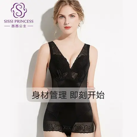 茜茜公主无痕连体衣三角款提臀舒适薄款收腹束腰束身衣女商品大图