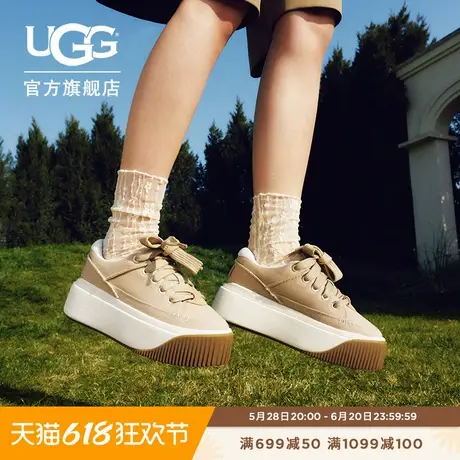 UGG春季新款女士时尚舒适轻便厚底系带低帮EZ杜茨休闲鞋 1167499图片