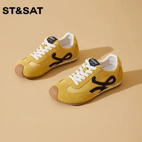 星期六时尚舒适轻便百搭休闲鞋2025年冬季新款软底低帮德训鞋女鞋商品大图