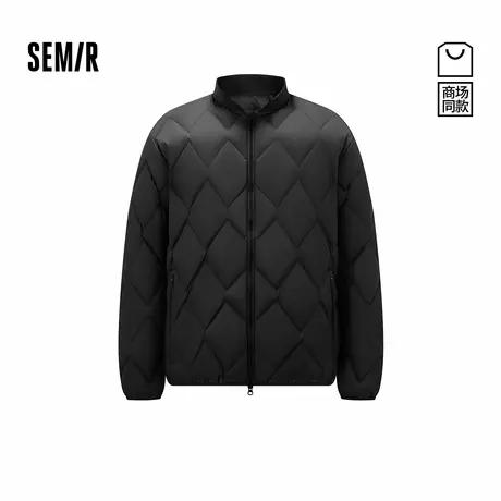 商场同款|森马羽绒服男冬季90绒子轻薄防泼水2025新款棒球领外套商品大图