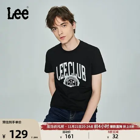Lee商场同款23新品标准版logo印花多色男短袖T恤LMT0045153RX图片