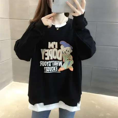 卫衣2024年新款女装韩版春秋季春装春款宽松女士加绒外套爆款上衣图片