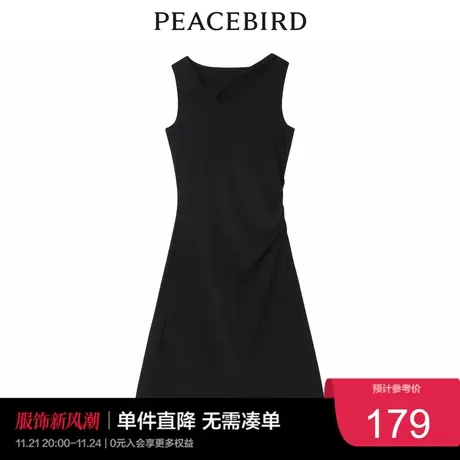 太平鸟年秋季新款设计感针织连衣裙A5FAC3E32奥莱图片