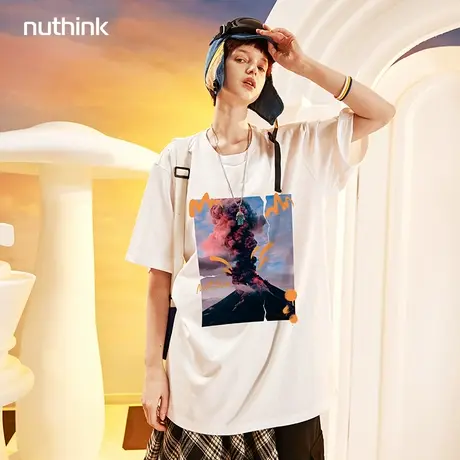 日系潮牌高街肥佬短袖T恤男潮宽松大码男装oversize国潮胖子半袖商品大图