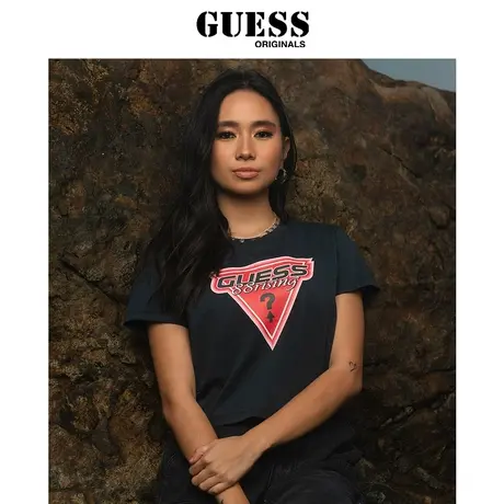 GUESS Originals x 88rising胶囊系列女短袖T恤-W3PI72K2Q40商品大图