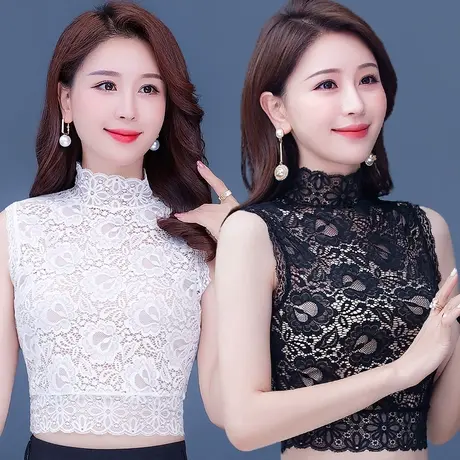 新款蕾丝假领子女百搭假领花边立领配毛衣打底内搭半高领秋冬上衣商品大图