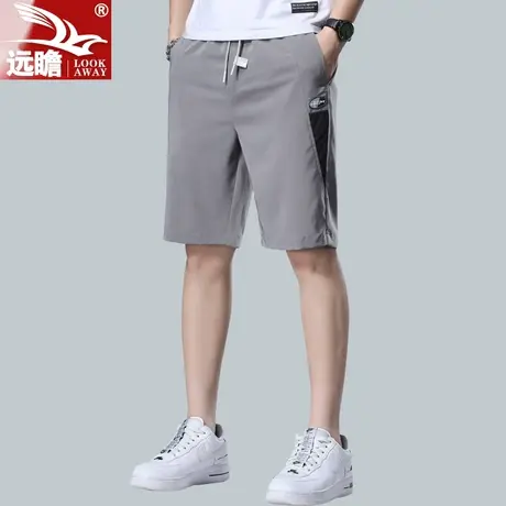 男士休闲短裤男夏季薄款五分裤夏天冰丝2022新款宽松5分中裤男款商品大图