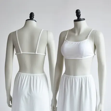 吊带一字背带胸垫抹胸完全露背内衣女莫代尔棉夏漏后背一根不勒肉商品大图