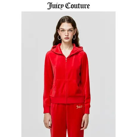 Juicy Couture橘滋外套女2023春季新款天鹅绒外套新年兔子夹克女商品大图