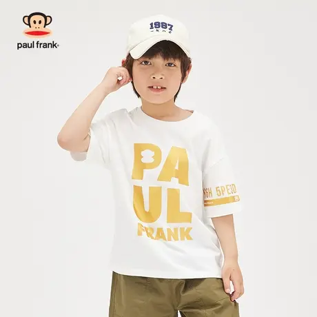 大嘴猴男童短袖t恤2023夏季新品半袖中大儿童装纯棉上衣字母猴67商品大图