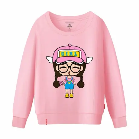 Ohlyah品牌卫衣女装闺蜜装宽松套头圆领可爱韩版印花姐妹打底衫潮商品大图