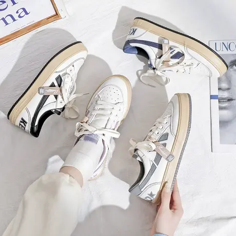 小白鞋女鞋2023年新款夏秋季透气女鞋韩版百搭休闲学生运动板鞋子商品大图