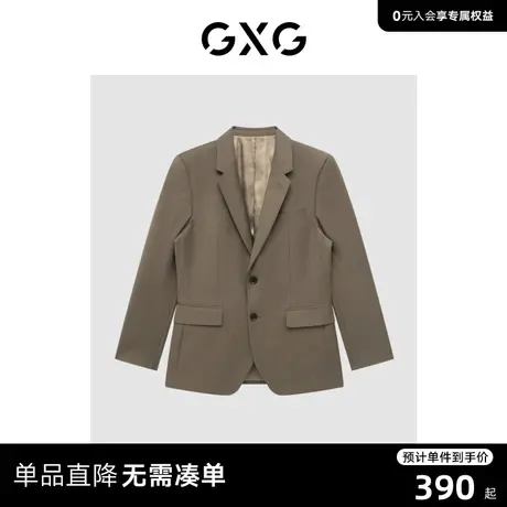 GXG男装 商场同款咖色套西西装 22年秋季新品图片