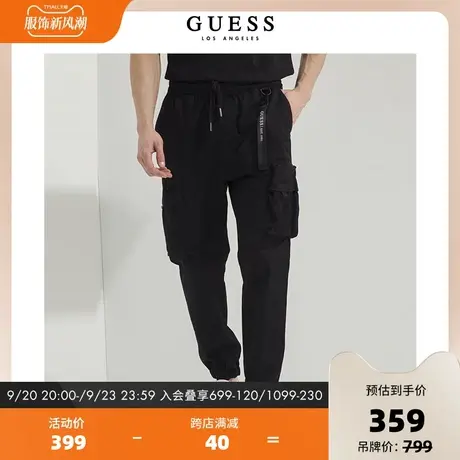 GUESS男士抽绳工装风休闲裤-M2PB34T02F0商品大图